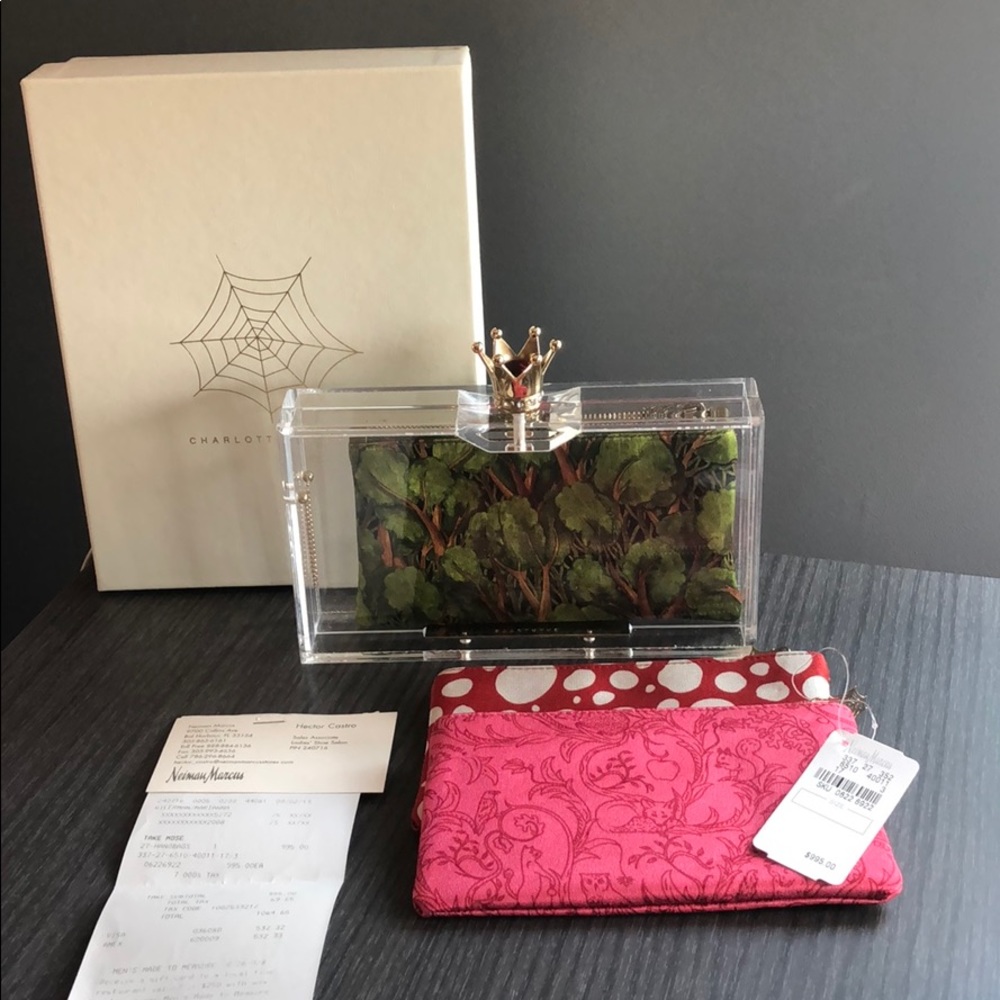 Charlotte Olympia minaudiere clear clutch